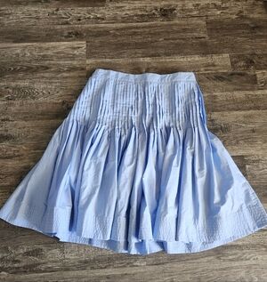 Free Assembly Pintuck Knee Length Skirt